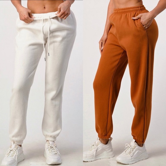 NWT Fashion Fleece jogger Sweatpants Many colors XS S M L XL - Picture 8 of 9